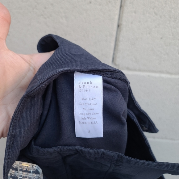 Frank & Eileen | Wicklow The Italian Chino Performance Twill in Vintage Navy - Picture 12 of 12